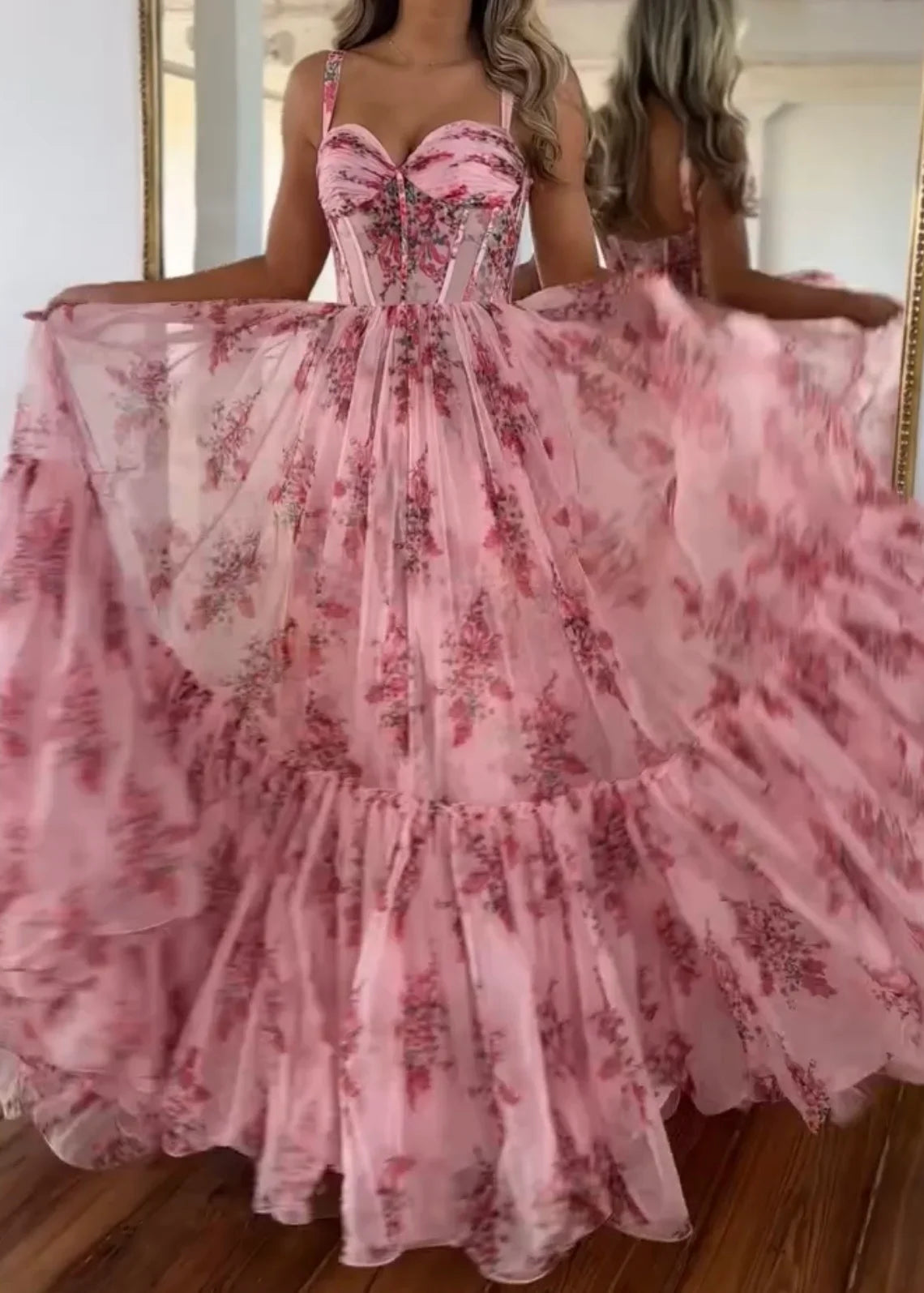 Rose Whisper Maxi Dress