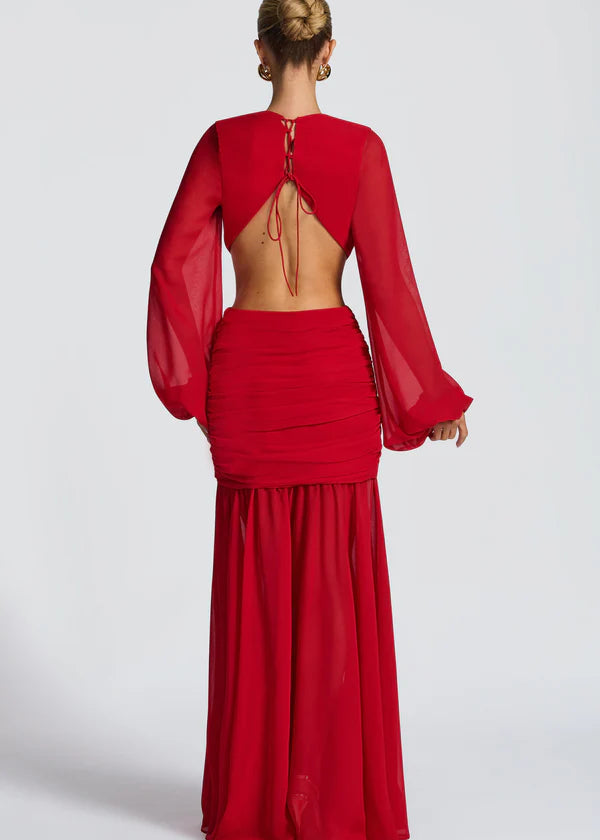 Andrina Maxi Dress - Red