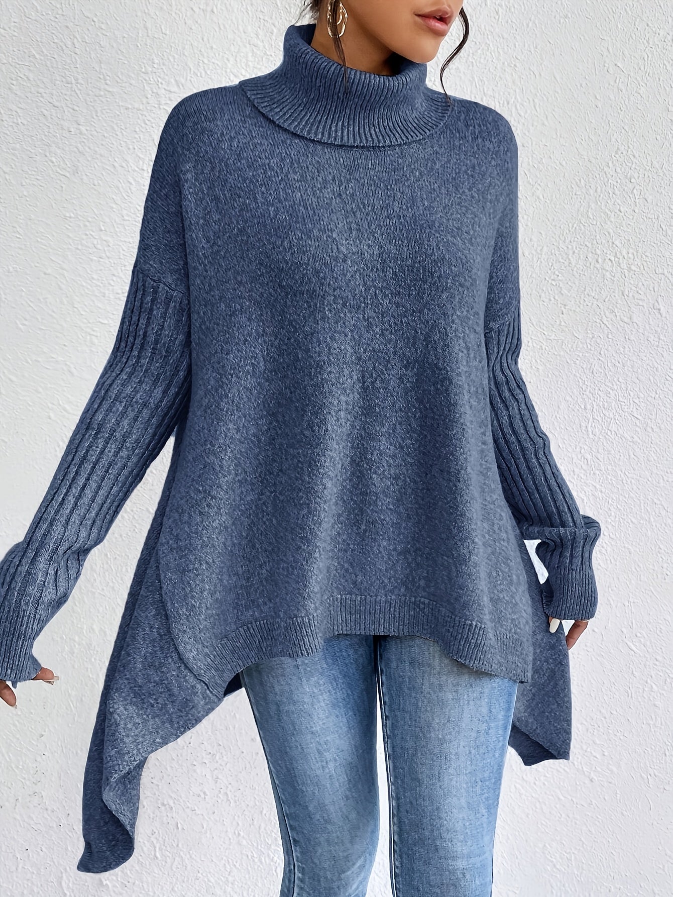 Laila™ | Oversized turtleneck sweater
