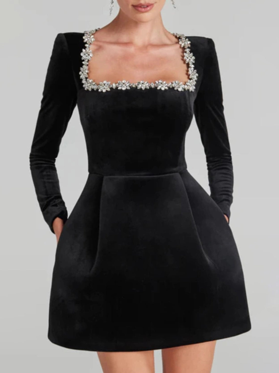 Elise | Crystal Mini Dress
