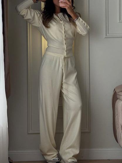 Gabriclle solis style knit two-piece set