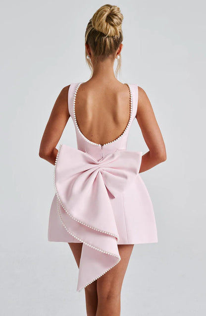 Poppy | Bow Mini Dress