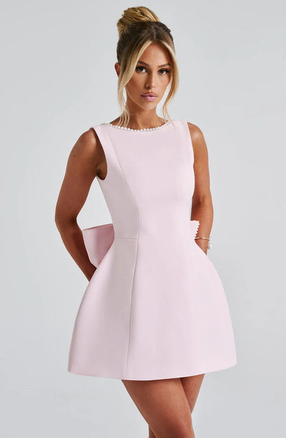 Poppy | Bow Mini Dress