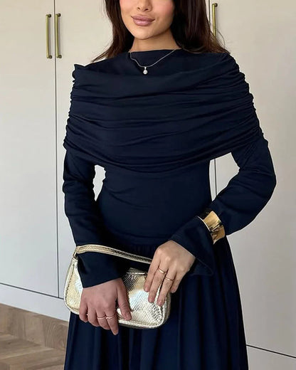 Vienna Drape Maxi Dress