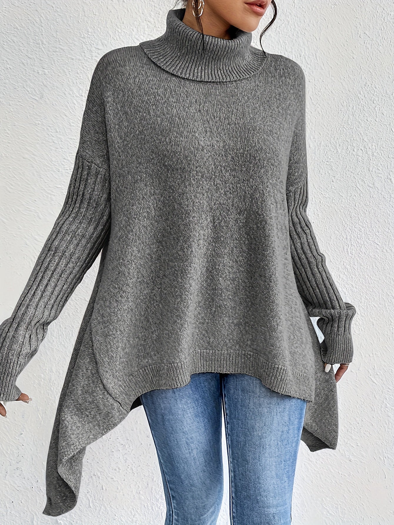 Laila™ | Oversized turtleneck sweater