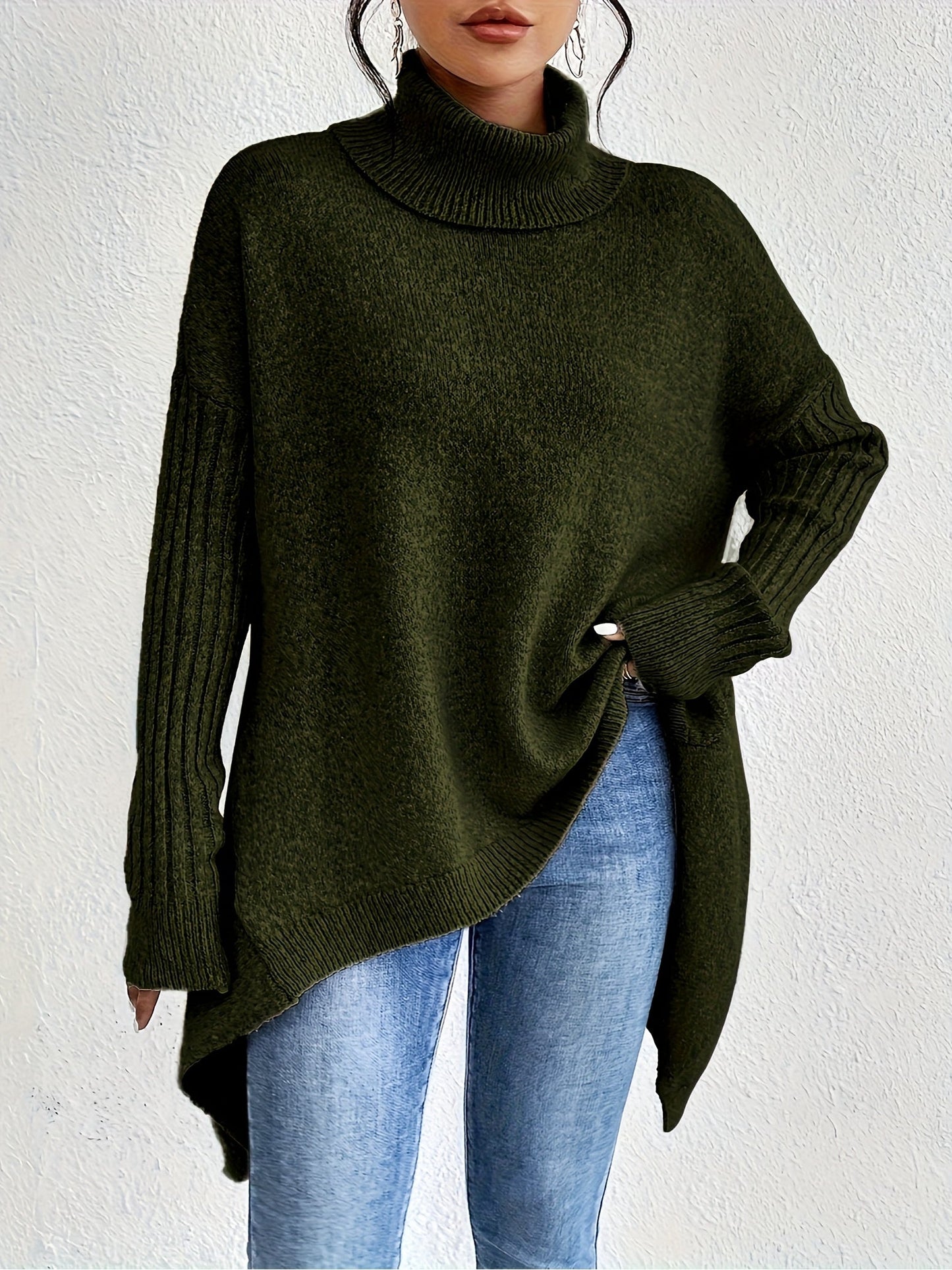 Laila™ | Oversized turtleneck sweater