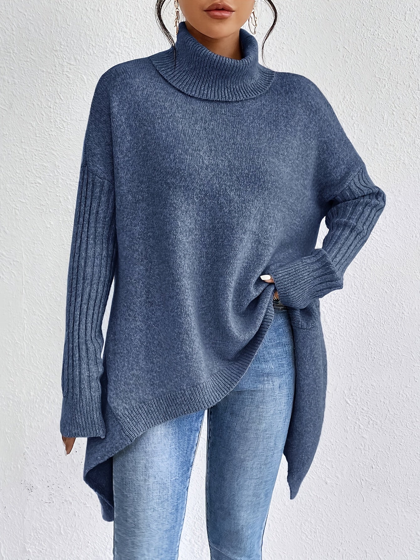 Laila™ | Oversized turtleneck sweater