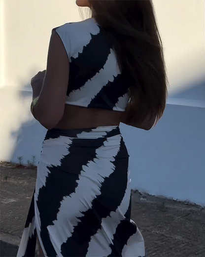 Midnight Mirage Cutout Dress