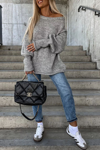 MM | Relaxed Wide-Neck Pullover