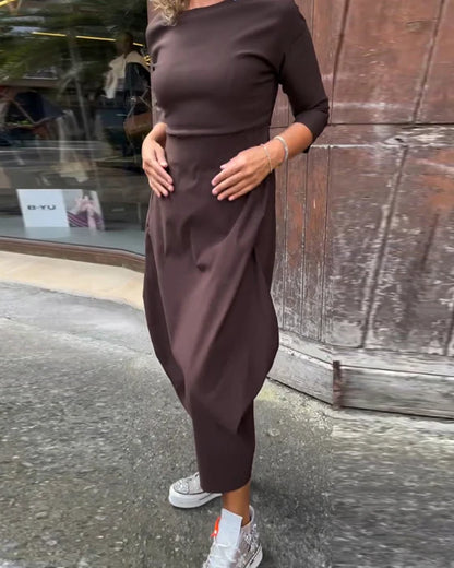 MM|  Long-Sleeve Pocket Dress