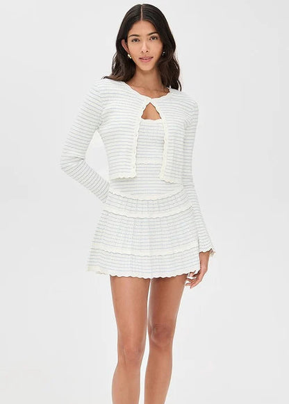 Clarine | Scalloped Knit 2-Piece Set