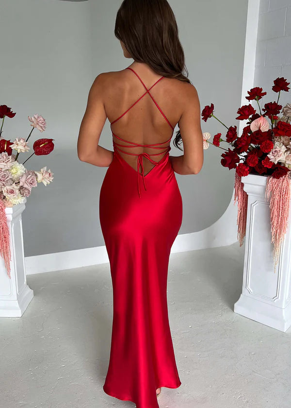 Malika Maxi Dress - Red