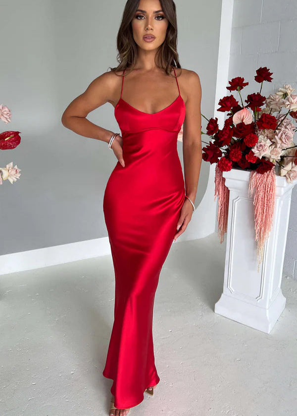 Malika Maxi Dress - Red