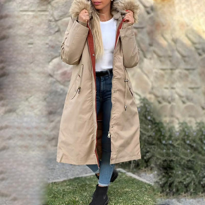 Frostra™ – Hooded Women’s Winter Jacket with Soft Collar