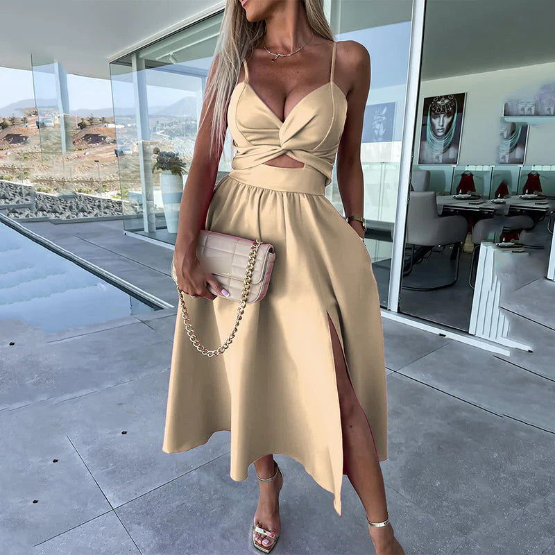 MM | Serene Allure Slit Dress
