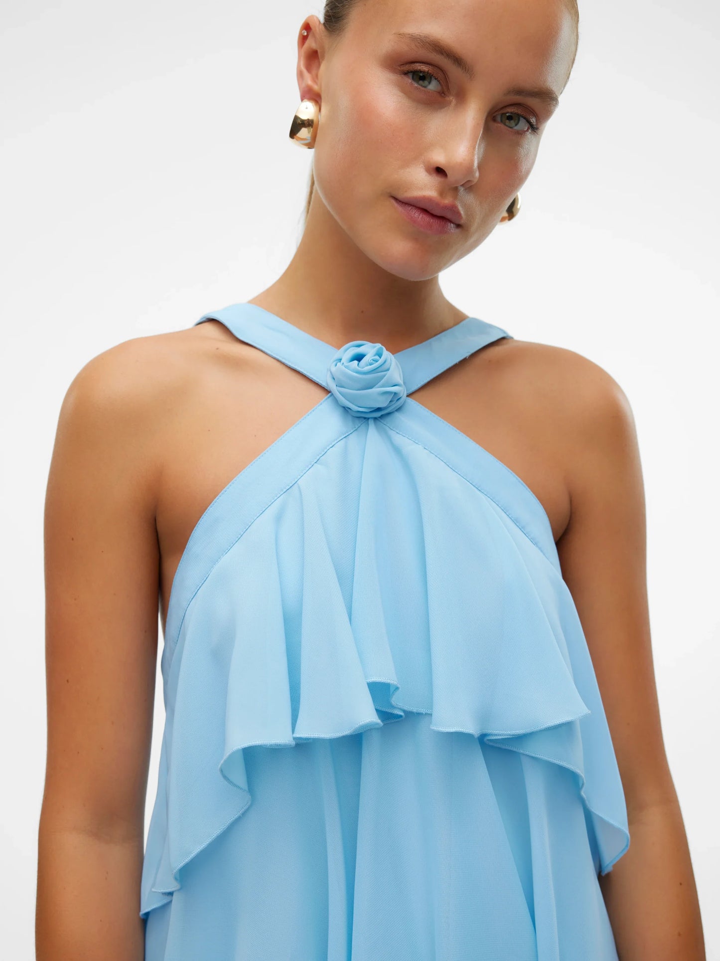 ZAYA RUFFLE MAXI DRESS