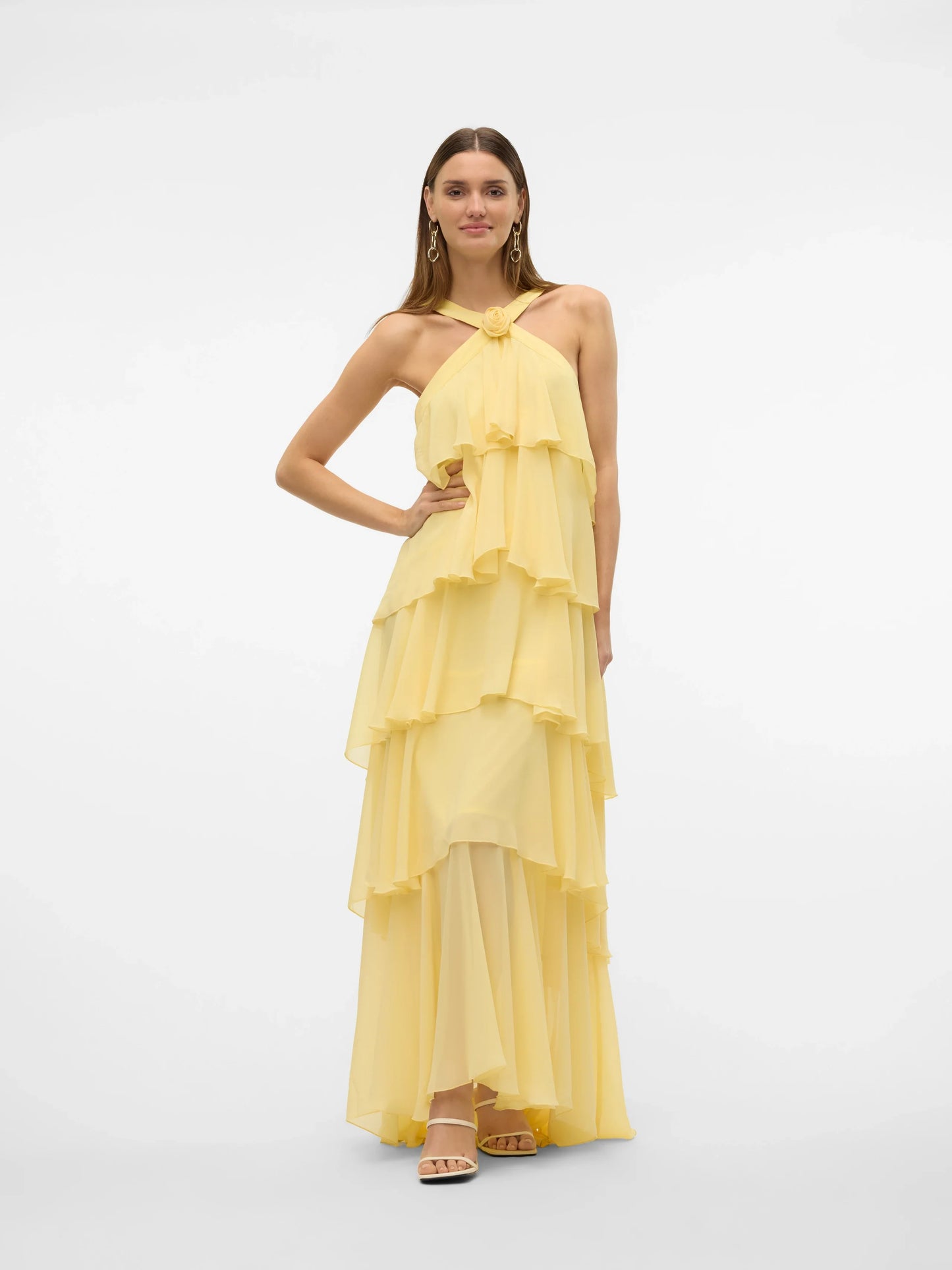 ZAYA RUFFLE MAXI DRESS